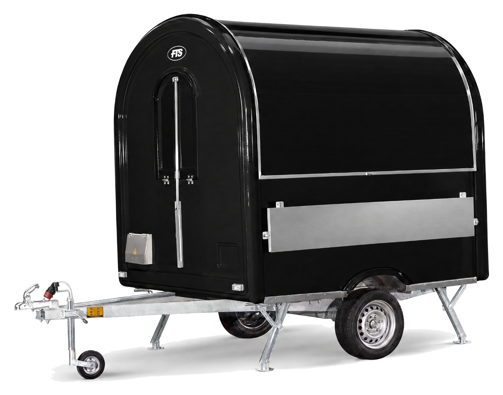 Food-Truck-Anhänger AIR 220 in Schwarz, 750 kg zulässiges Gesamtgewicht, Führerschein Klasse B