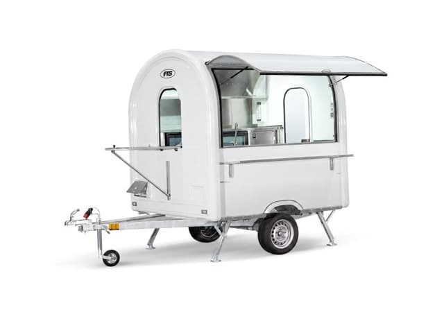 Kaffee- und Baranhänger Barista in Weiß, Format AIR 220