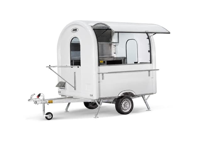 Food-Truck-Anhänger L’Essentiel in Weiß, Format AIR 220